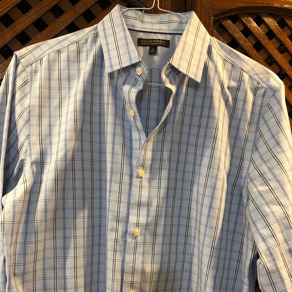 Banana Republic Non Iron Slim Fit Dress Shirt